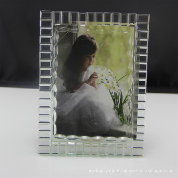 Cadres blancs clairs de photo de verre de cube en cristal pour religieux